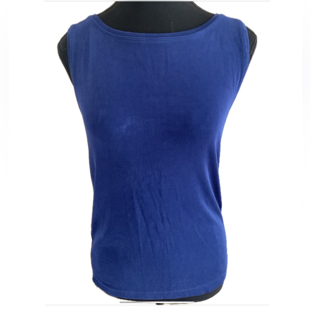 CHICOS  Travelers  Blue Sleeveless Women's Dressy Tank Top